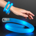 Blue Flash LED Wrap-Around Tube Bracelet - Blank